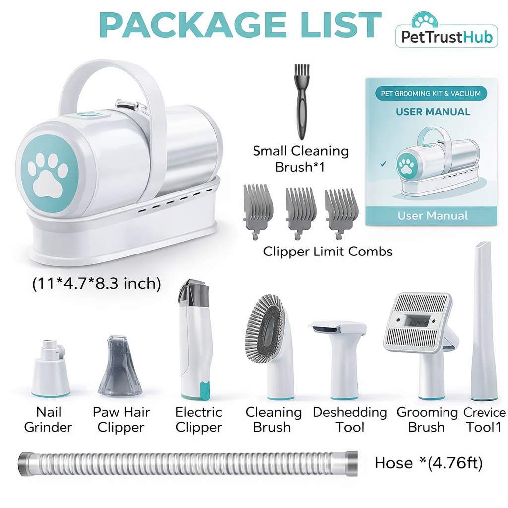 All-in-One Home Pet Grooming & Vacuum System